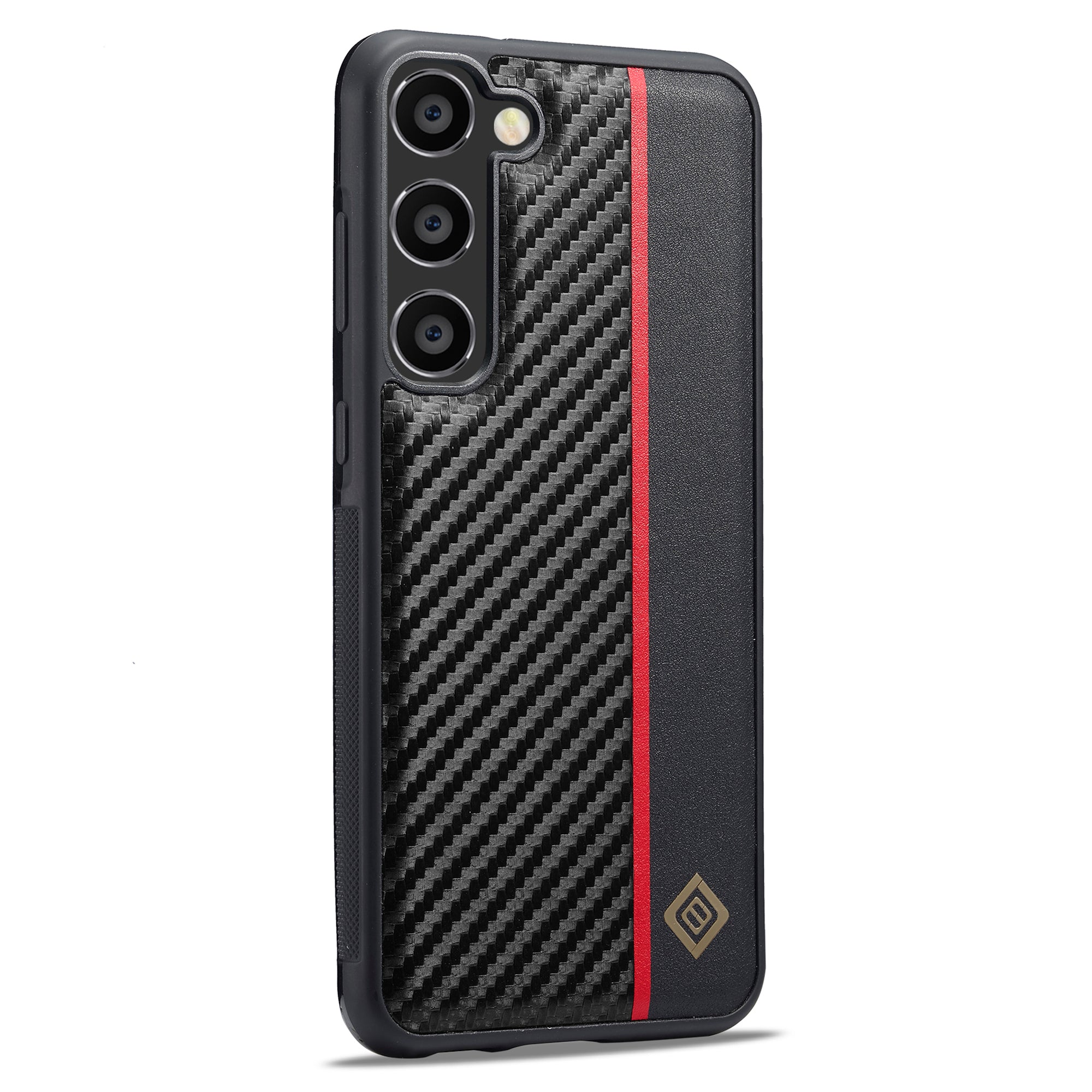 LC.IMEEKE Til Samsung Galaxy S23 Carbon Fiber Splejsning Læder Coating Telefon Cover TPU + EVA Case LC.IMEEKE Til Samsung Galaxy S23 Carbon Fiber Splejsning Læder Coating Telefon Cover TPU + EVA Case